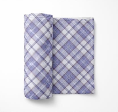 Diamond Plaid Velveteen Fleece Blanket