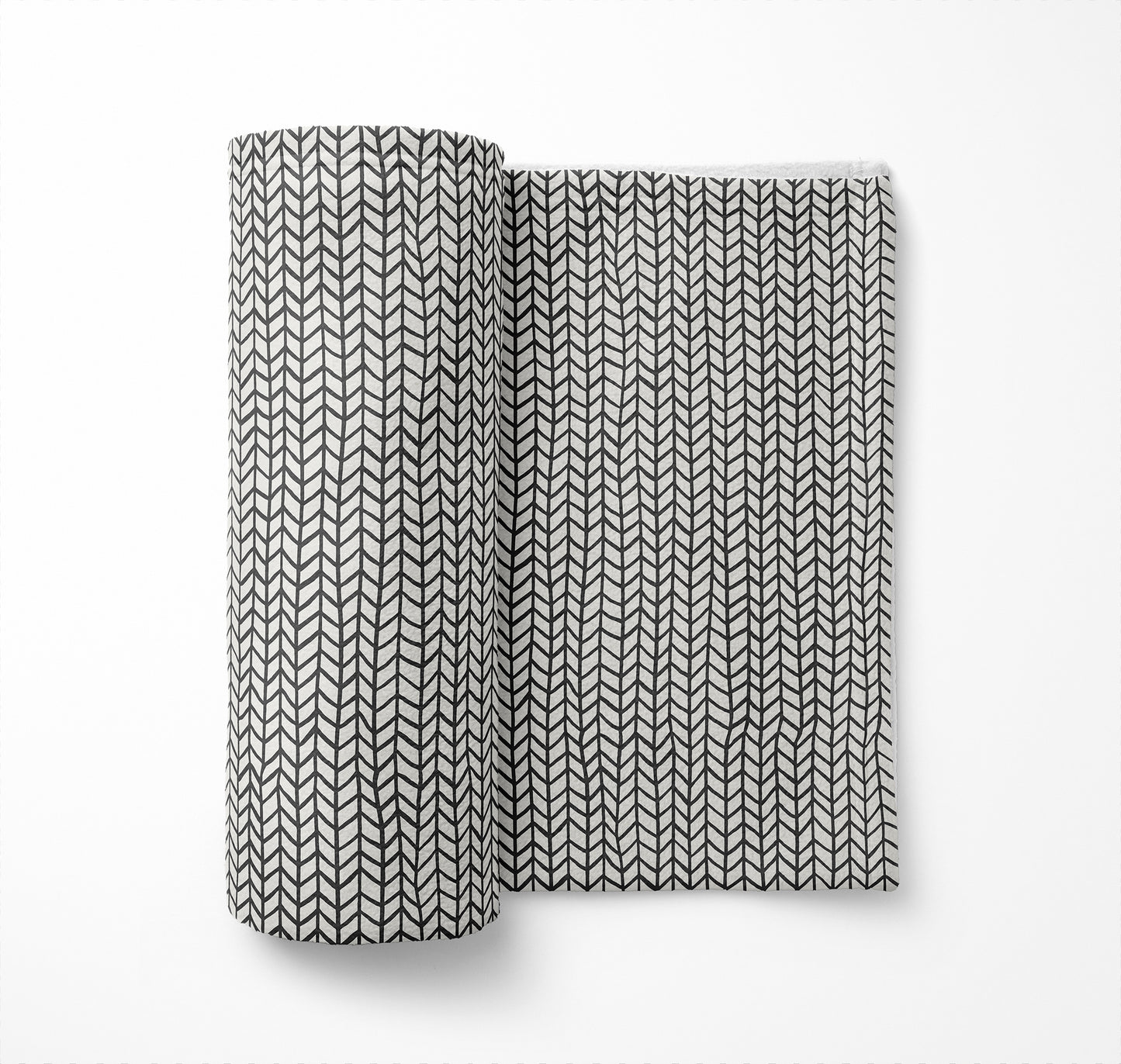 Chevron Feather Velveteen Fleece Blanket