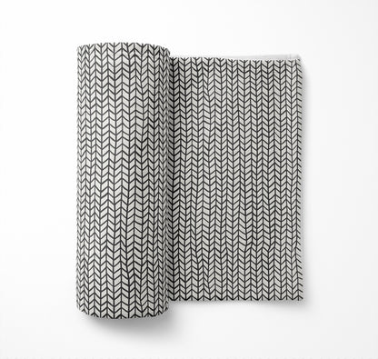 Chevron Feather Velveteen Fleece Blanket