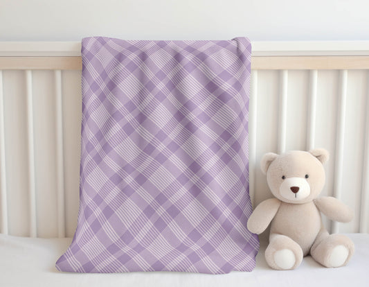 Lily Tartan Velveteen Fleece Blanket