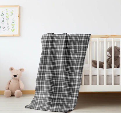 Rocky Tartan Velveteen Fleece Blanket