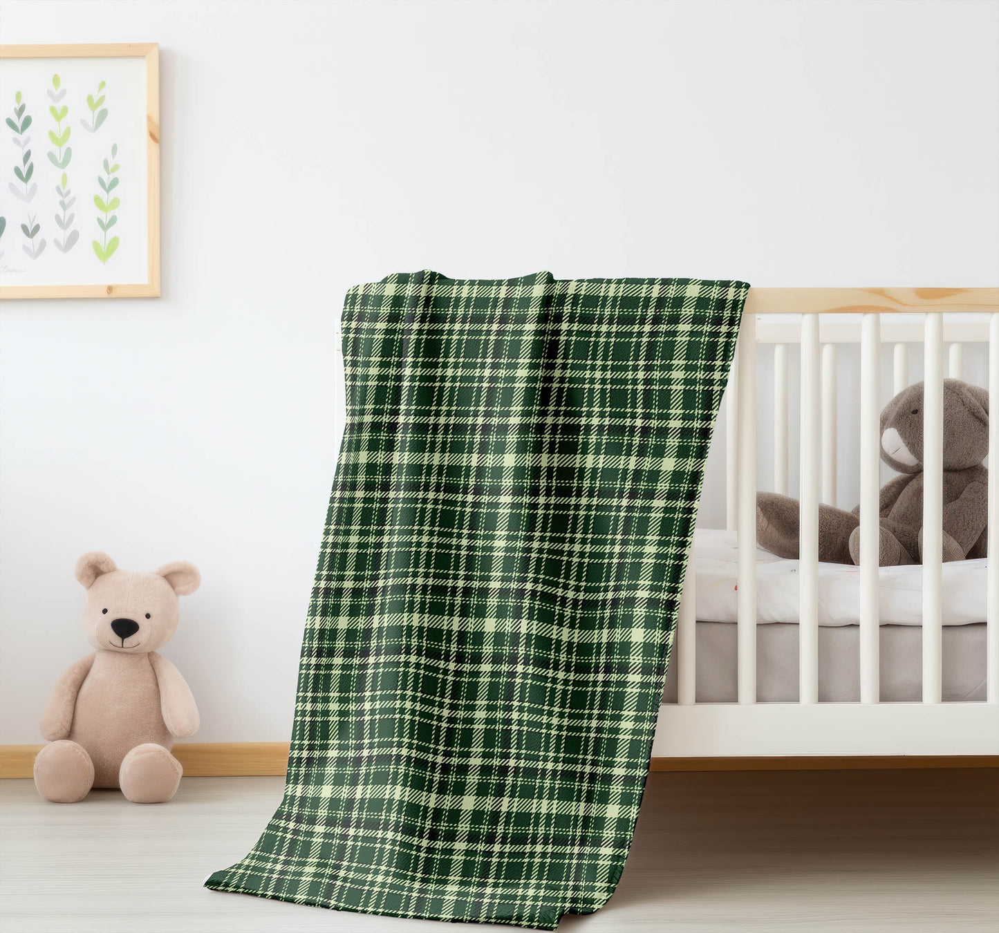Rocky Tartan Velveteen Fleece Blanket