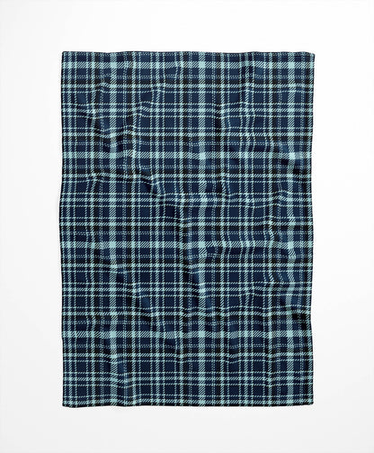Rocky Tartan Velveteen Fleece Blanket