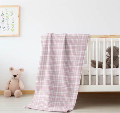 Rocky Tartan Velveteen Fleece Blanket