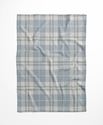 Tartan Block Velveteen Fleece Blanket