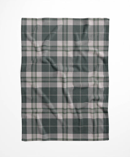 Tartan Block Velveteen Fleece Blanket