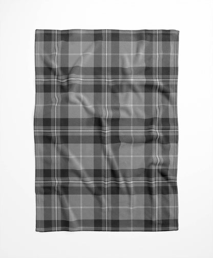 Tartan Block Velveteen Fleece Blanket