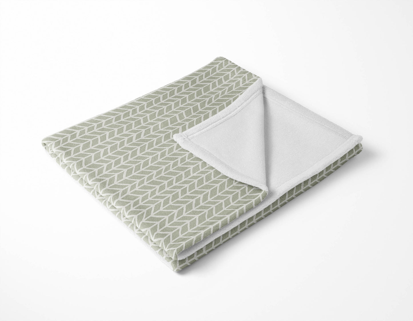 Chevron Feather Velveteen Fleece Blanket