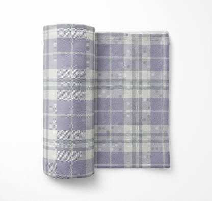 Tartan Block Velveteen Fleece Blanket