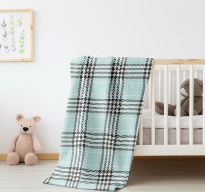 Christopher Plaid Velveteen Fleece Blanket