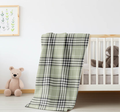 Christopher Plaid Velveteen Fleece Blanket