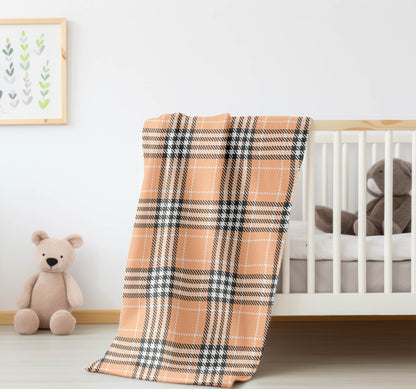 Christopher Plaid Velveteen Fleece Blanket