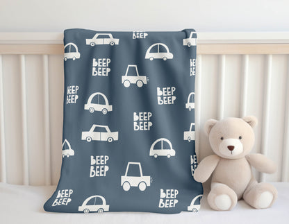 Beep Velveteen Fleece Blanket