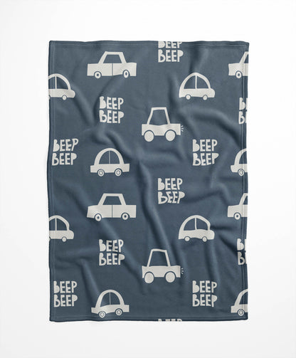 Beep Velveteen Fleece Blanket
