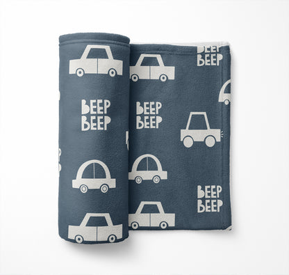 Beep Velveteen Fleece Blanket