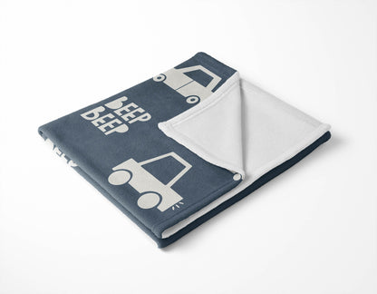 Beep Velveteen Fleece Blanket