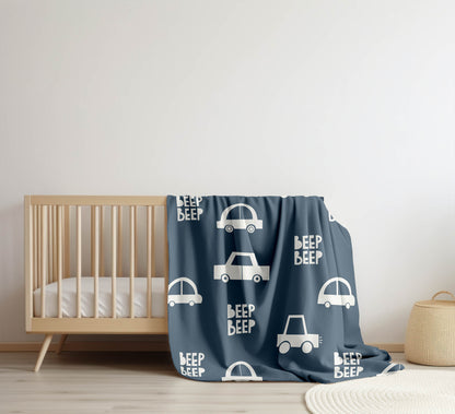 Beep Velveteen Fleece Blanket