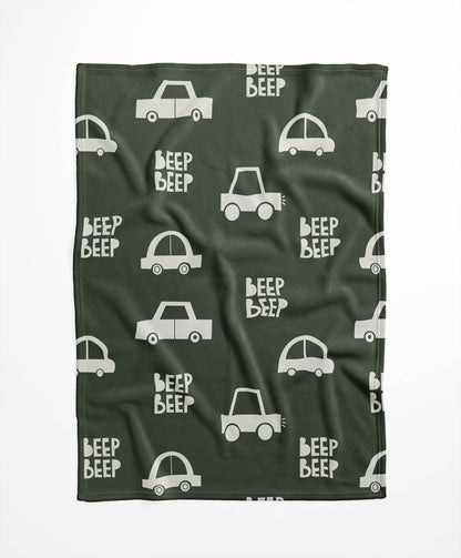 Beep Velveteen Fleece Blanket