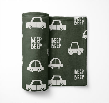Beep Velveteen Fleece Blanket