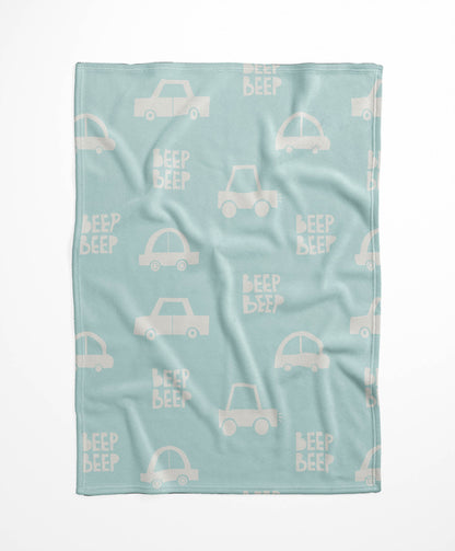 Beep Velveteen Fleece Blanket