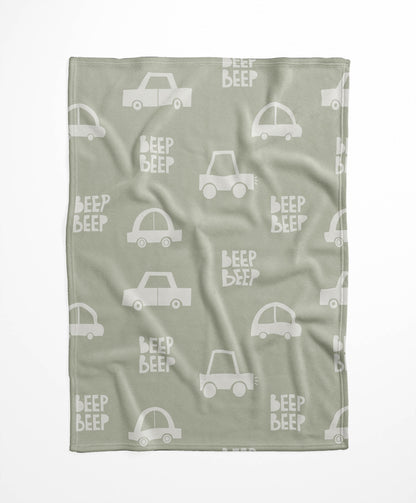 Beep Velveteen Fleece Blanket