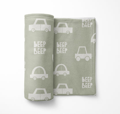 Beep Velveteen Fleece Blanket