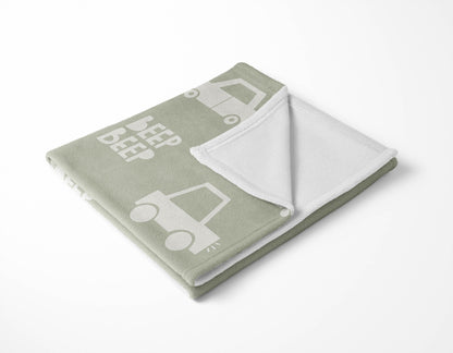 Beep Velveteen Fleece Blanket