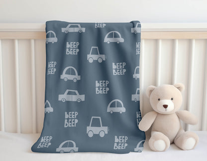 Beep Velveteen Fleece Blanket