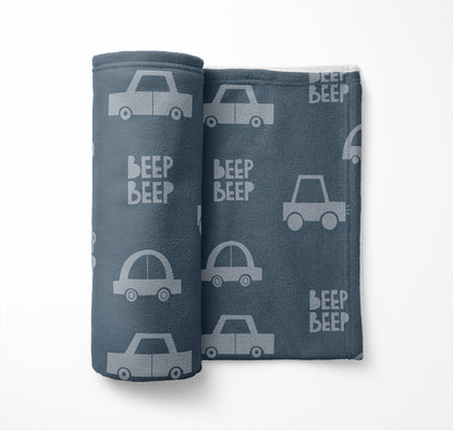 Beep Velveteen Fleece Blanket