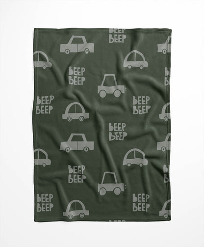 Beep Velveteen Fleece Blanket