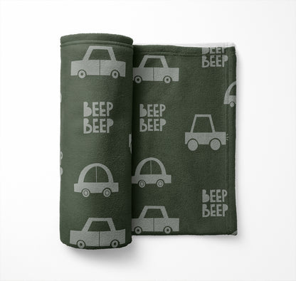 Beep Velveteen Fleece Blanket