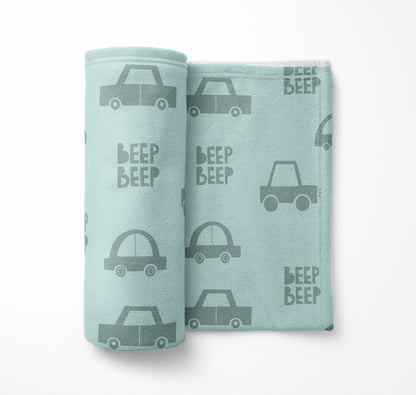 Beep Velveteen Fleece Blanket