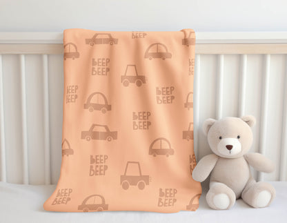 Beep Velveteen Fleece Blanket