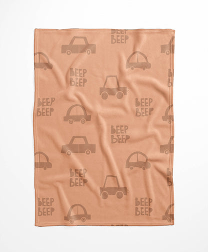 Beep Velveteen Fleece Blanket