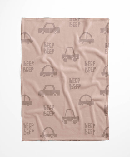Beep Velveteen Fleece Blanket