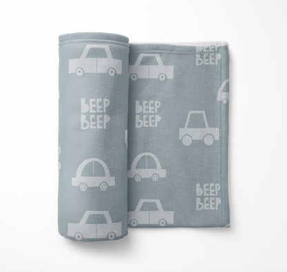 Beep Velveteen Fleece Blanket