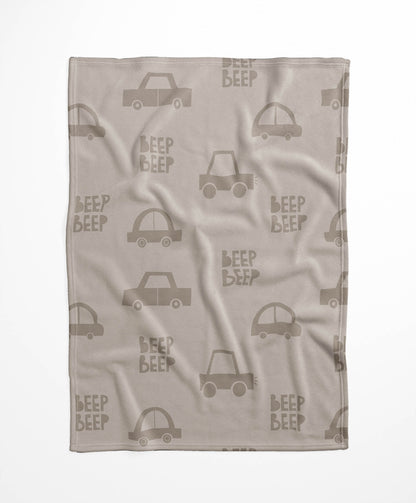 Beep Velveteen Fleece Blanket