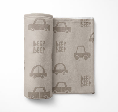 Beep Velveteen Fleece Blanket