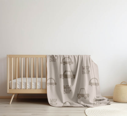 Beep Velveteen Fleece Blanket