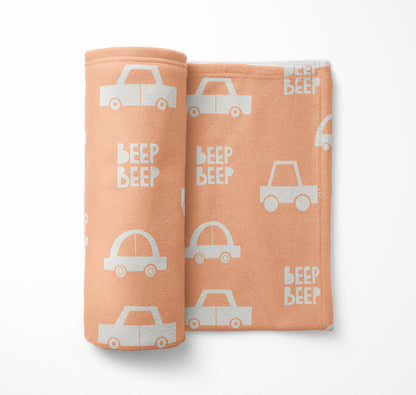 Beep Velveteen Fleece Blanket