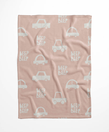 Beep Velveteen Fleece Blanket