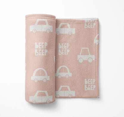 Beep Velveteen Fleece Blanket