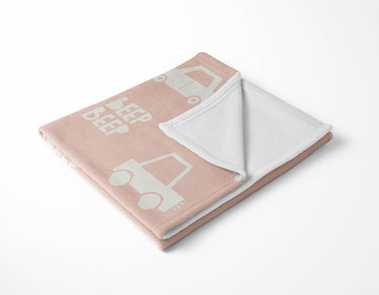 Beep Velveteen Fleece Blanket