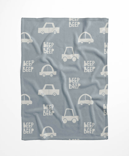 Beep Velveteen Fleece Blanket
