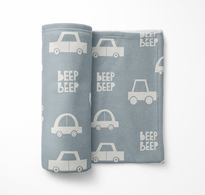 Beep Velveteen Fleece Blanket