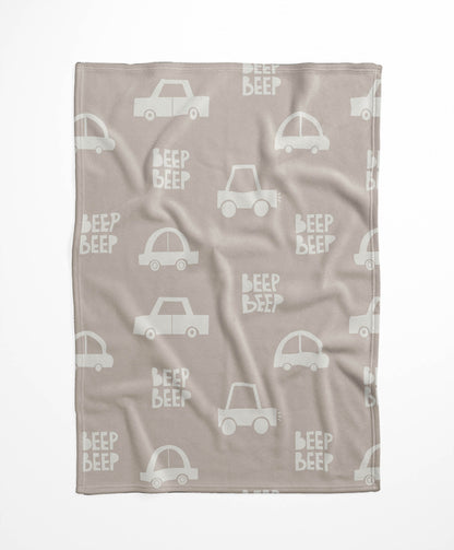 Beep Velveteen Fleece Blanket
