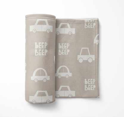 Beep Velveteen Fleece Blanket