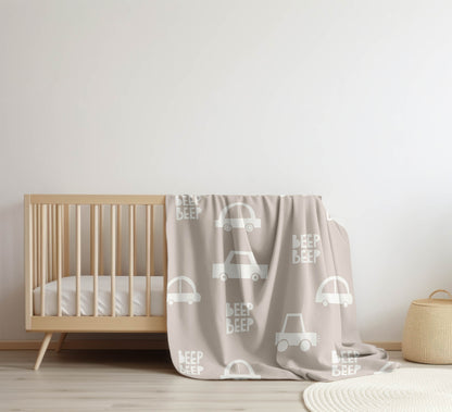 Beep Velveteen Fleece Blanket