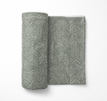 Chevron Groove Velveteen Fleece Blanket