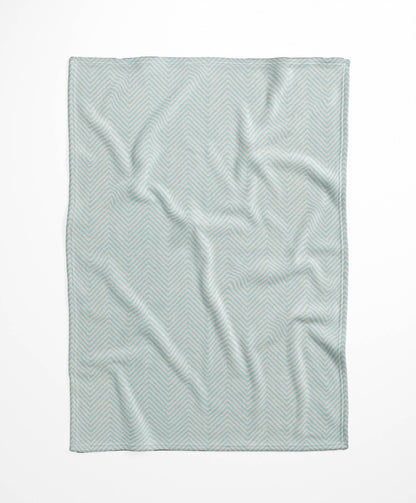 Chevron Groove Velveteen Fleece Blanket